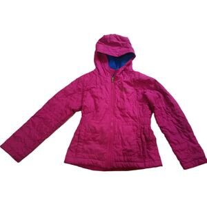 Columbia 2T Double Trouble Reversible Fleece Jacket Hooded Outdoor Pink 5-6 G002